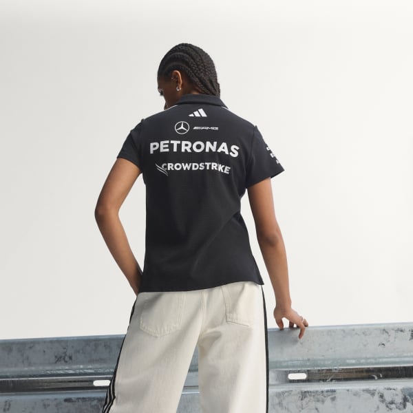 สีดำ เสื้อโปโลทรงเรกูลาร์ MERCEDES-AMG PETRONAS FORMULA 1 TEAM ENGINEERS