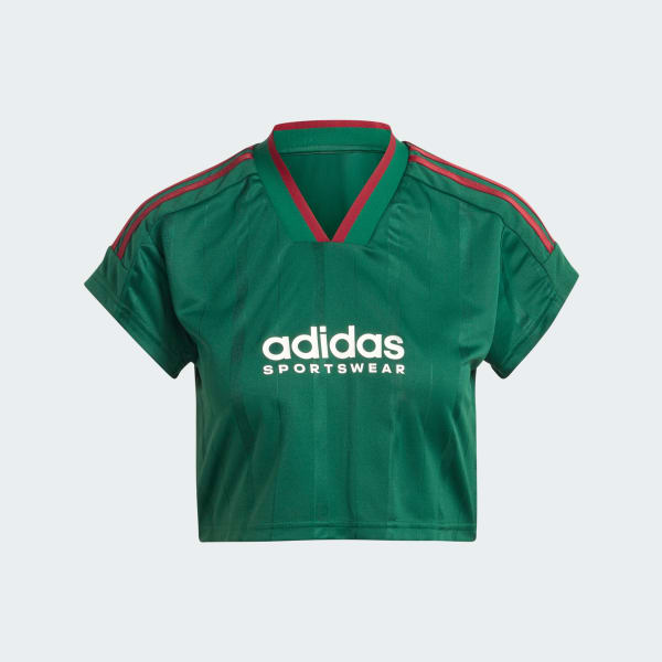 Verde Jersey Corto Tiro Cut 3 Franjas