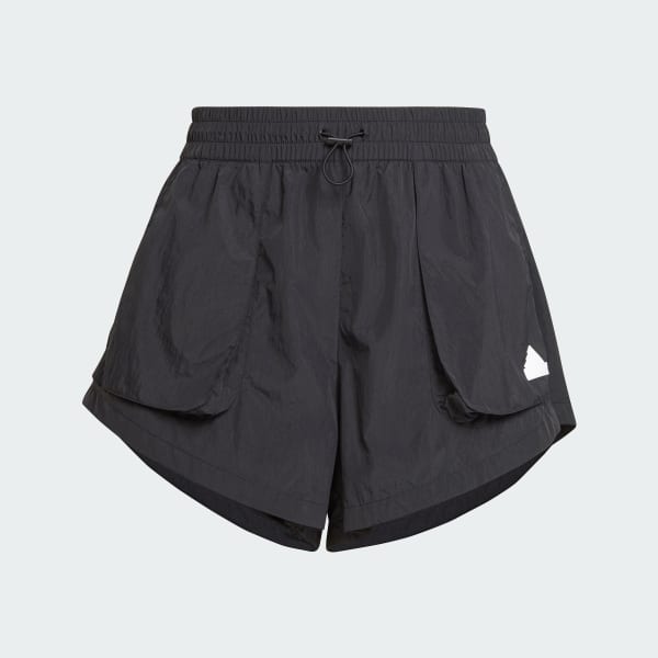 Black City Escape Summer Cargo Shorts