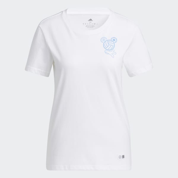 Hvit Disney Sport t-skjorte BY587