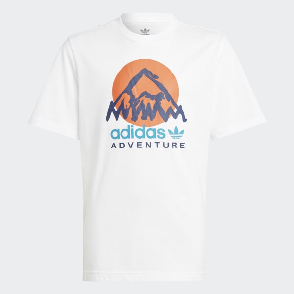 White adidas Adventure T-Shirt