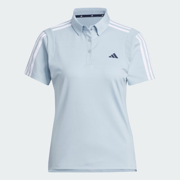 Blue HEAT.RDY 3-Stripes Short Sleeve Polo Shirt