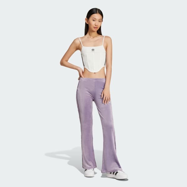 Pantaloni Crushed Velvet Flared