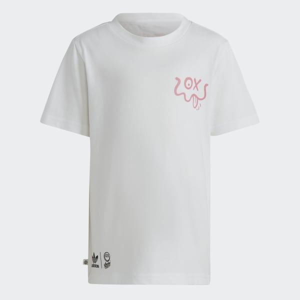 White adidas Originals x André Saraiva Shorts and Tee Set