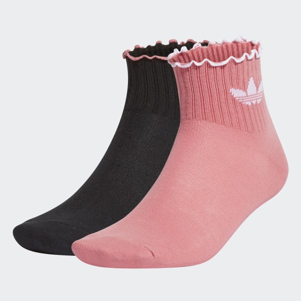 adidas Valentine Ruffle Socks 2 Pairs - Pink | adidas US