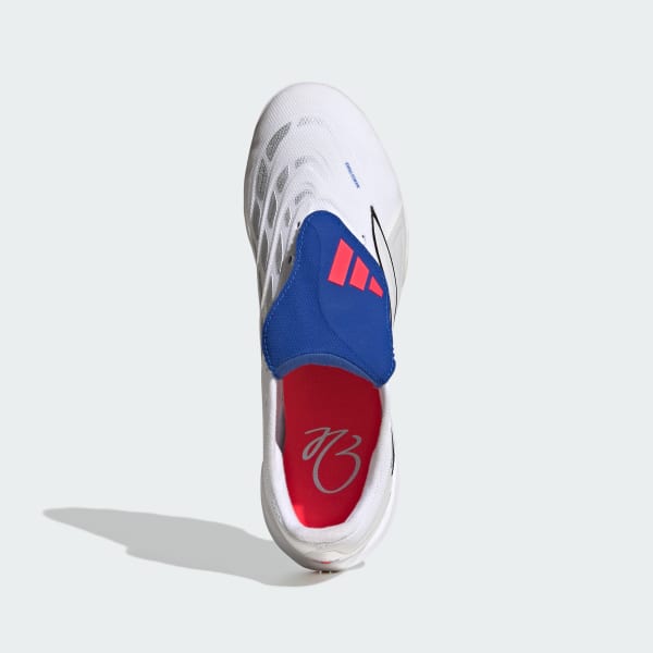 Blanco Guayos PREDATOR LEAGUE con Lengüeta Plegable para Pasto Artificial