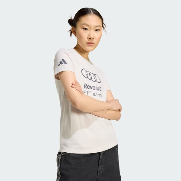Hvid AUDI REVOLUT F1 TEAM DNA GRAPHIC T-SHIRT
