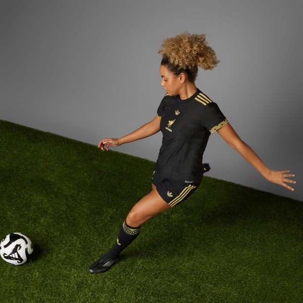 Negro Camiseta México 25 Gold
