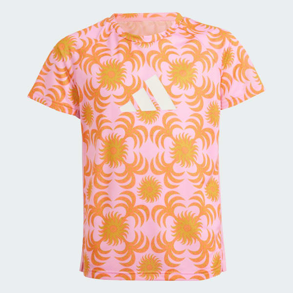 Pembe adidas x FARM Rio Kids Training Tişörtü