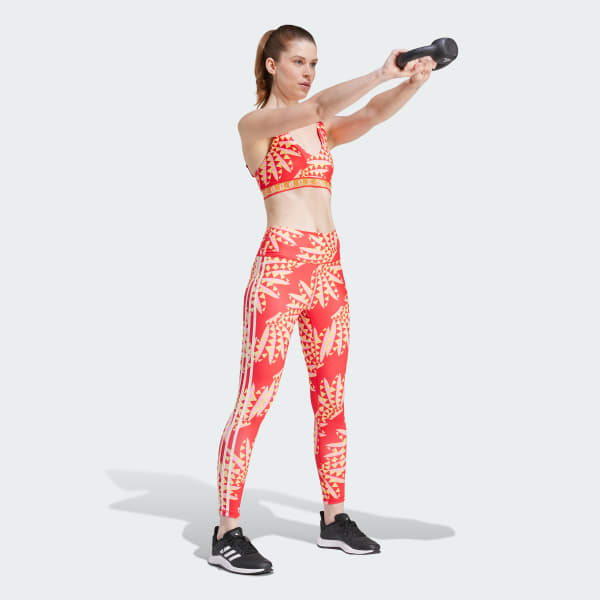 cervená Podprsenka adidas x FARM Rio Medium-Support