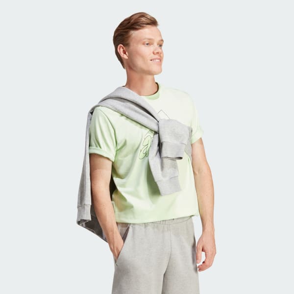 Green Illustrated Badge Graphic Tee
