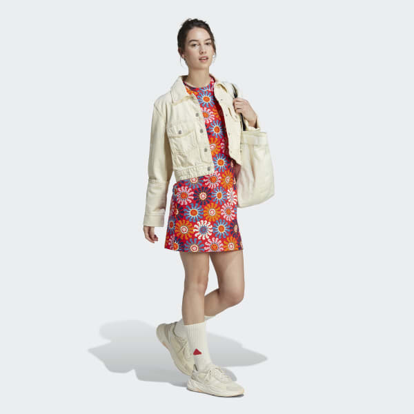 Rojo Vestido Ajustado adidas x FARM Rio