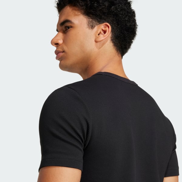 アディダス オールブラックス エッセンシャルズ ワッフルTシャツ
