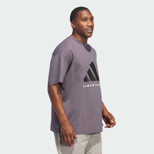 Grey adidas Basketball Tee (Gender Neutral)