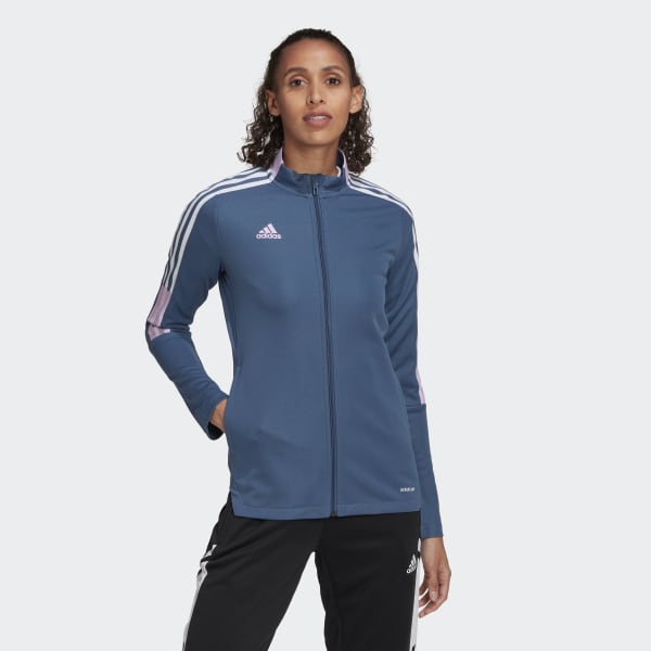 adidas Tiro 21 Track Jacket - Blue | Women's Soccer | adidas US