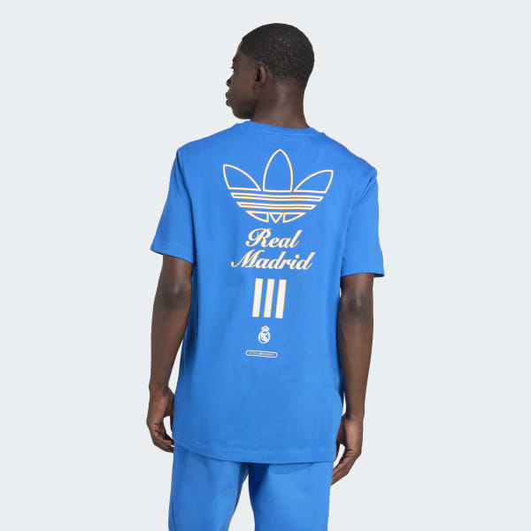 adidas Real Madrid Terrace Icons Graphic Tee - Blue | adidas Türkiye