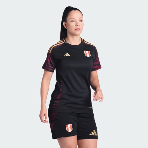 Camiseta Visitante Seleccion Peruana 2024 Mujer Negro adidas adidas Peru