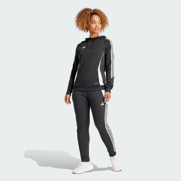 Adidas Women s Tiro 24 Sweat Pants Small Black White