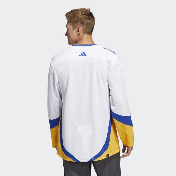 Men's adidas White Buffalo Sabres Reverse Retro 2.0 Fresh Playmaker T-Shirt