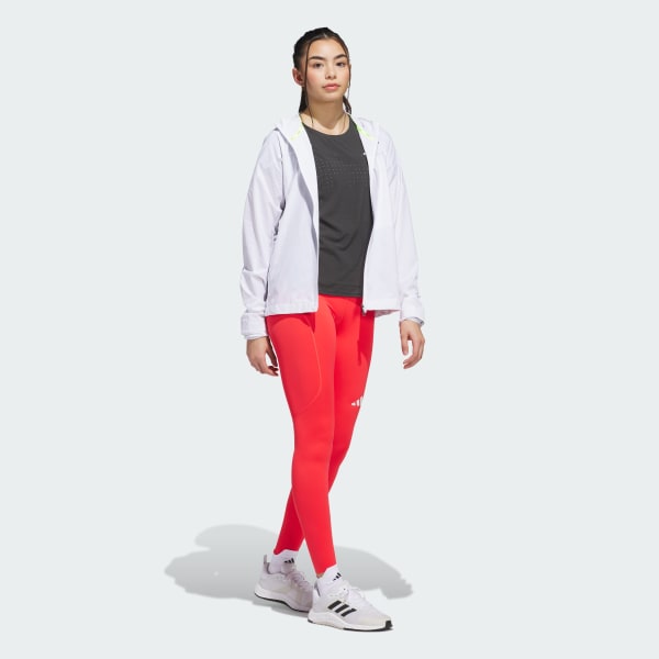 สีขาว เสื้อแจ็คเก็ตสำหรับวิ่ง Adizero