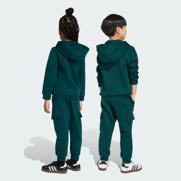 Verde Completo Hoodie Cargo Kids