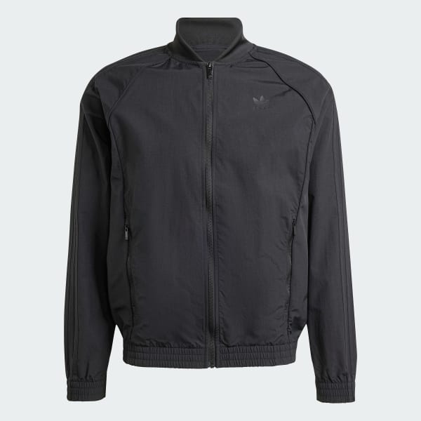 Adidas sst track jacket mens black best sale
