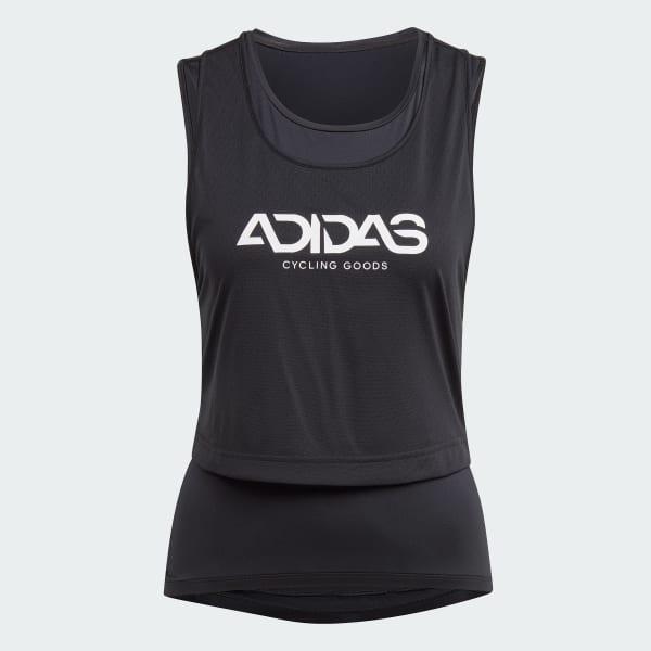 Negro Camiseta de ciclismo sin mangas The AEROREADY 2-in-1