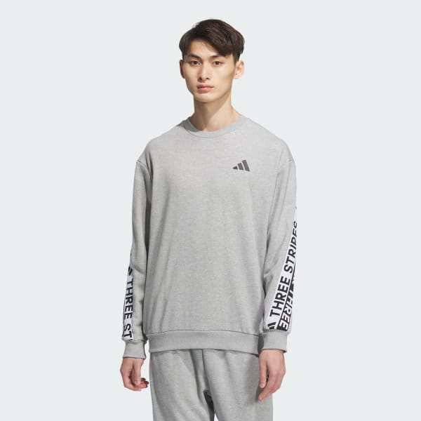 グレー ワーディングパック ルーズフィット 厚手のフレンチテリー スウェットシャツ