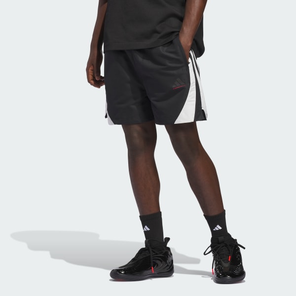 Black ADIDAS BASKETBALL WOVEN SHORTS