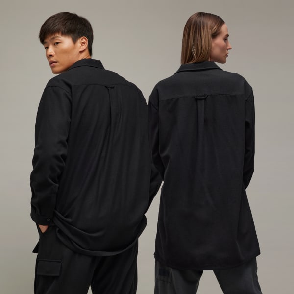 สีดำ FLANNEL SHIRT