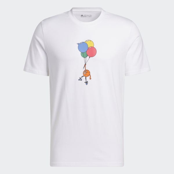 White Lil' Stripe Basketball Graphic Tee