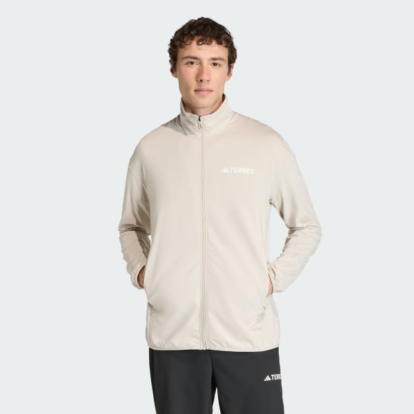 Beige Chaqueta técnica Terrex Multi CLIMAWARM de algodón perchado cierre frontal