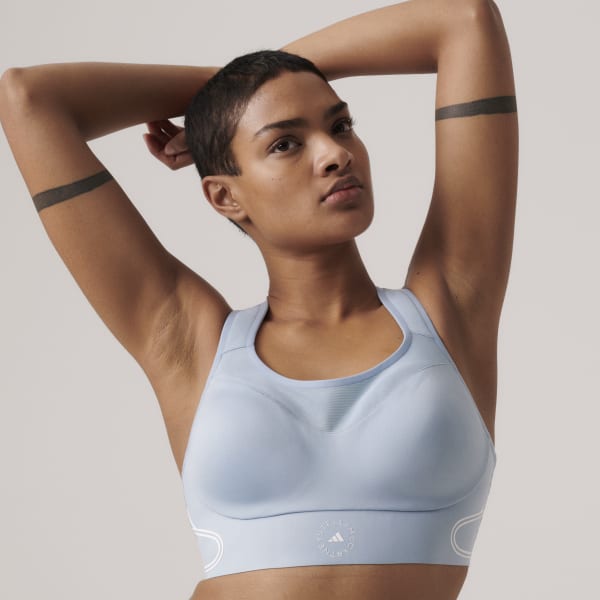 adidas adidas by Stella McCartney TruePace High Support Sports Bra - Blue