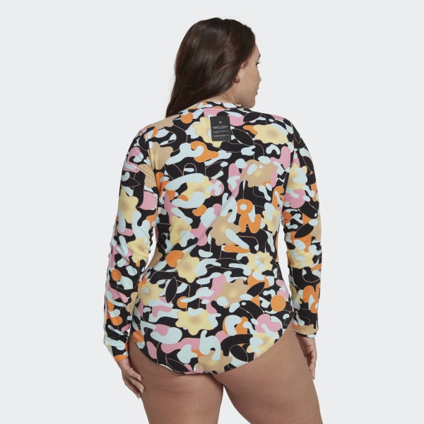 Multicolour Long Sleeve Bodysuit (Plus Size) ETW21
