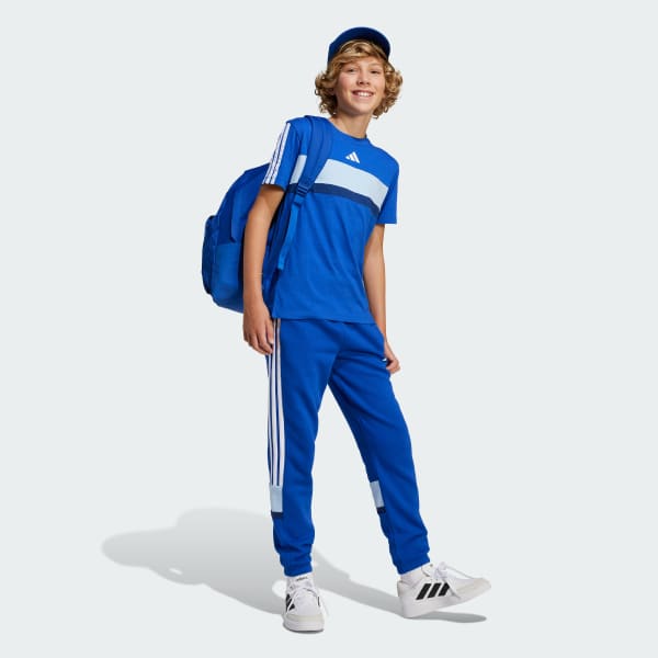 Azul Camiseta Seasonal Essentials Tiberio Três Listras Infantil