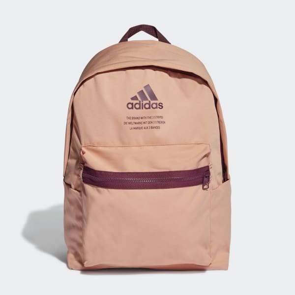 ruzová Classic Fabric Backpack