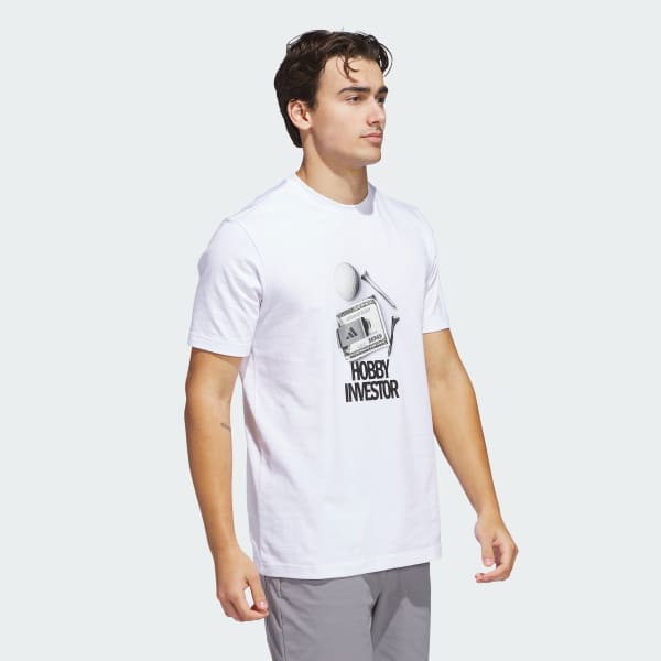 สีขาว เสื้อยืดพิมพ์ลาย Golf Culture