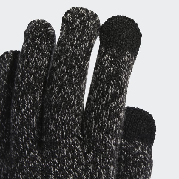 Black Melangé Gloves