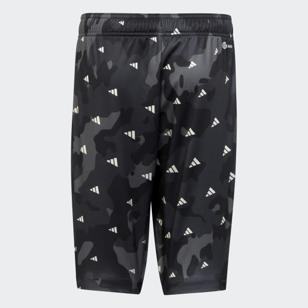 Szary Train Essentials Seasonal AEROREADY Allover Print Regular-Fit Shorts