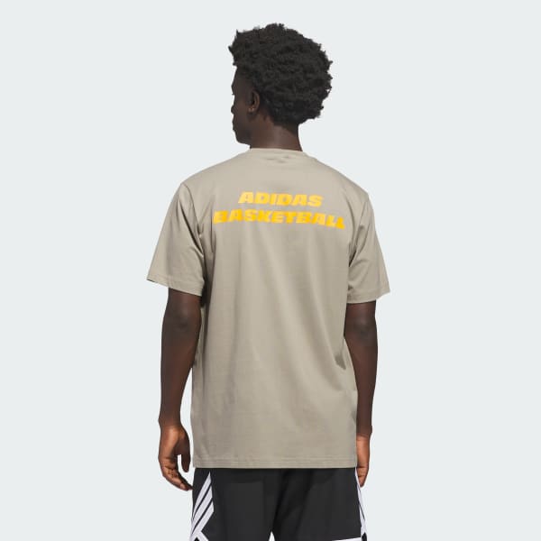 Green ADIDAS BASKETBALL GRAPHIC TEE