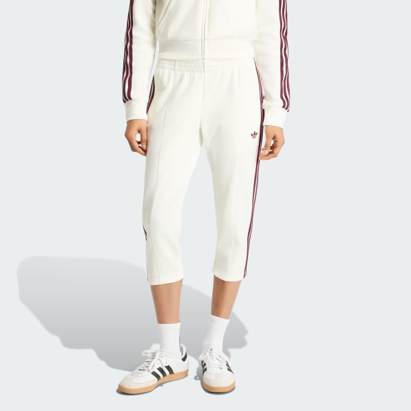 White 3/4 SUPERSTAR TRACK PANTS
