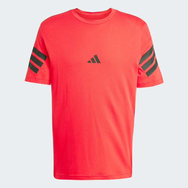 Red Future Icons 3-Stripes Tee