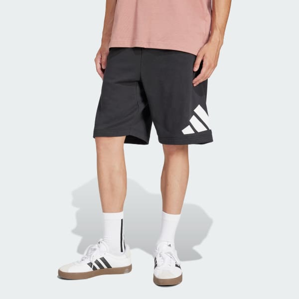 Negro Shorts Essentials Logo Grande French Terry