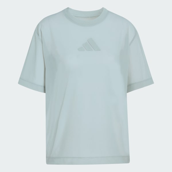 Green Soft Lux Mesh Tee