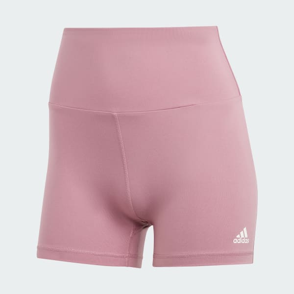 Rosado Calzas Cortas Yoga Essentials Tiro Alto