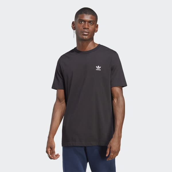 adidas Trefoil Essentials Tee - Black | Free Shipping with adiClub ...