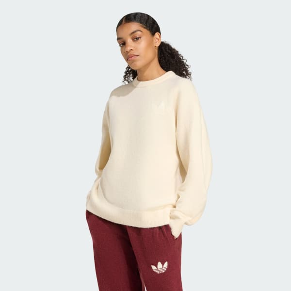 Bianco Maglione adidas Originals Athletic Dept Knitted