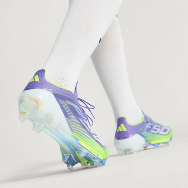 adidas F50+ Firm Ground Cleats - Purple | Free Shipping with