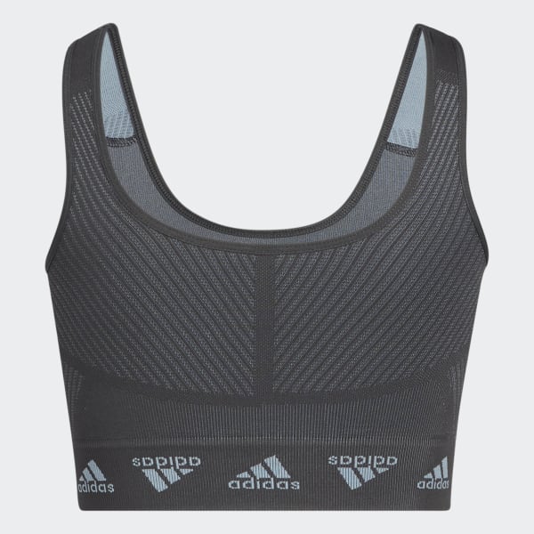 Cinza Top Suporte Leve adidas Aeroknit