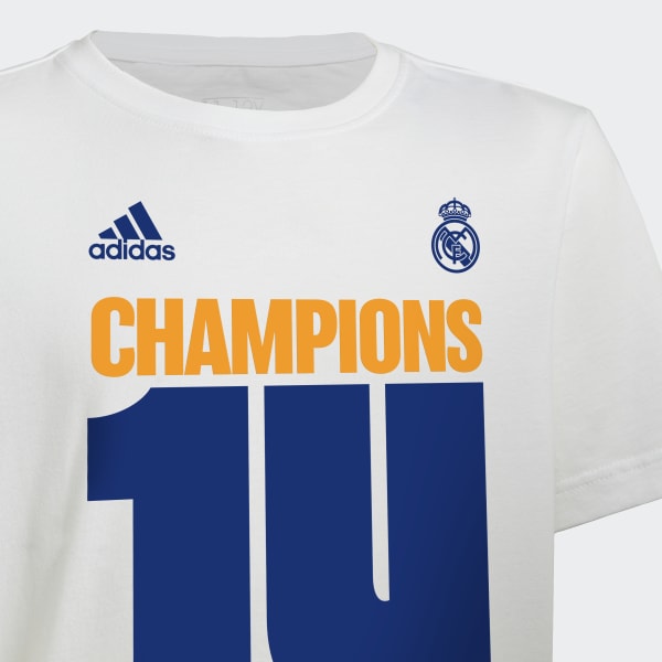 Weiss Real Madrid UCL Champions 2022 T-Shirt FWD38